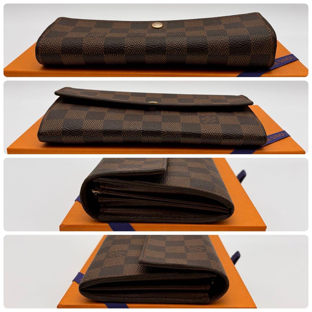 【鑑定済み】ルイヴィトン✨ダミエ 長財布 10枚✨ポルトフォイユサラ