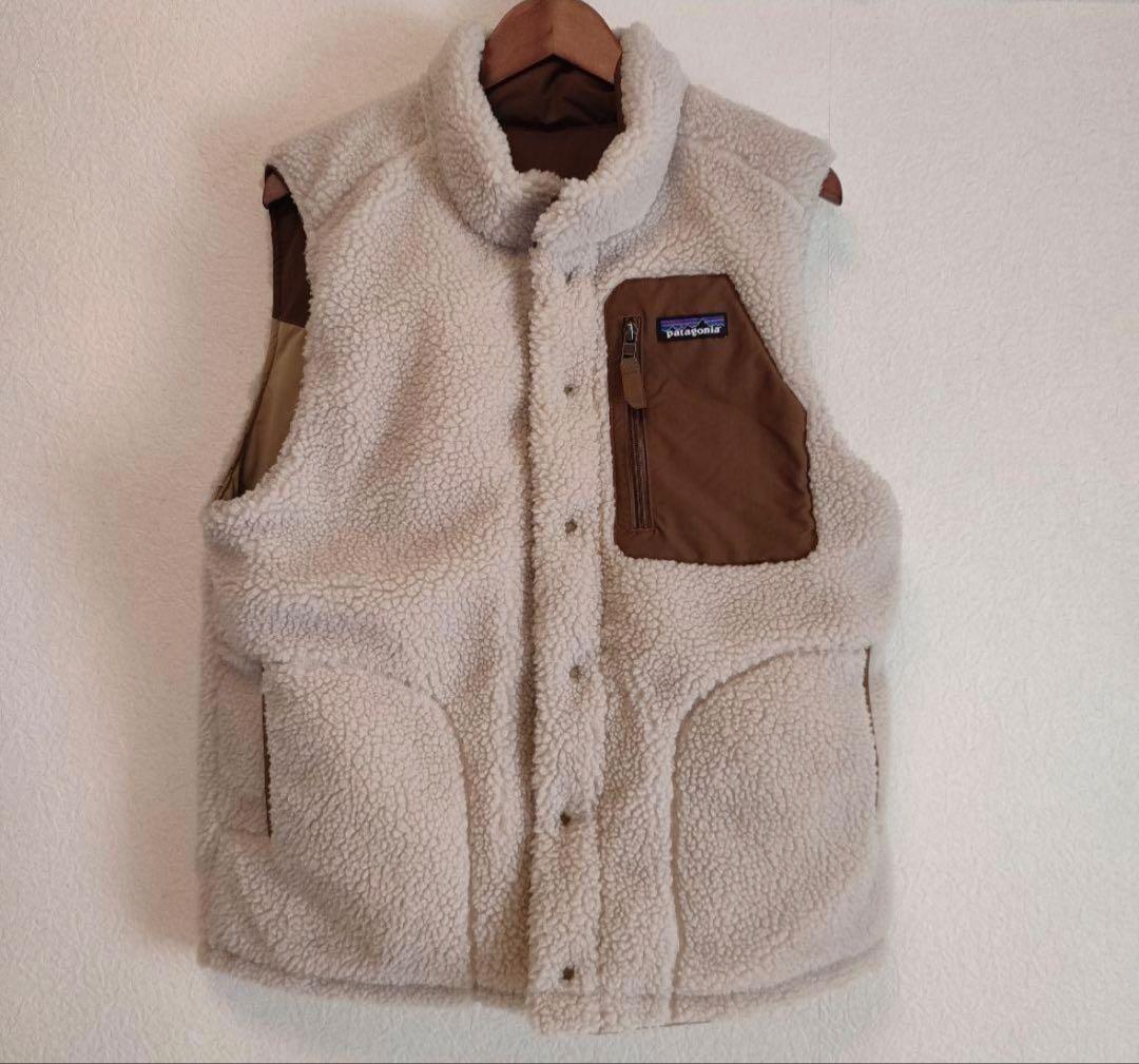 希少 patagonia パタゴニア メンズ リバーシブル ダウンベスト 美品