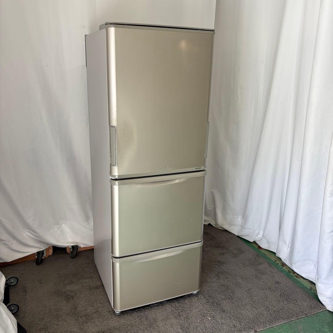★858　冷蔵庫　シャープ　300-400ℓ　大型　両開き　中古　安い　設置無料