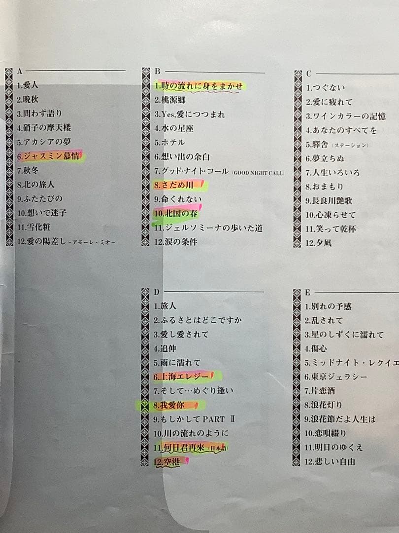 「The History of Teresa Teng テレサ・テン」　120曲