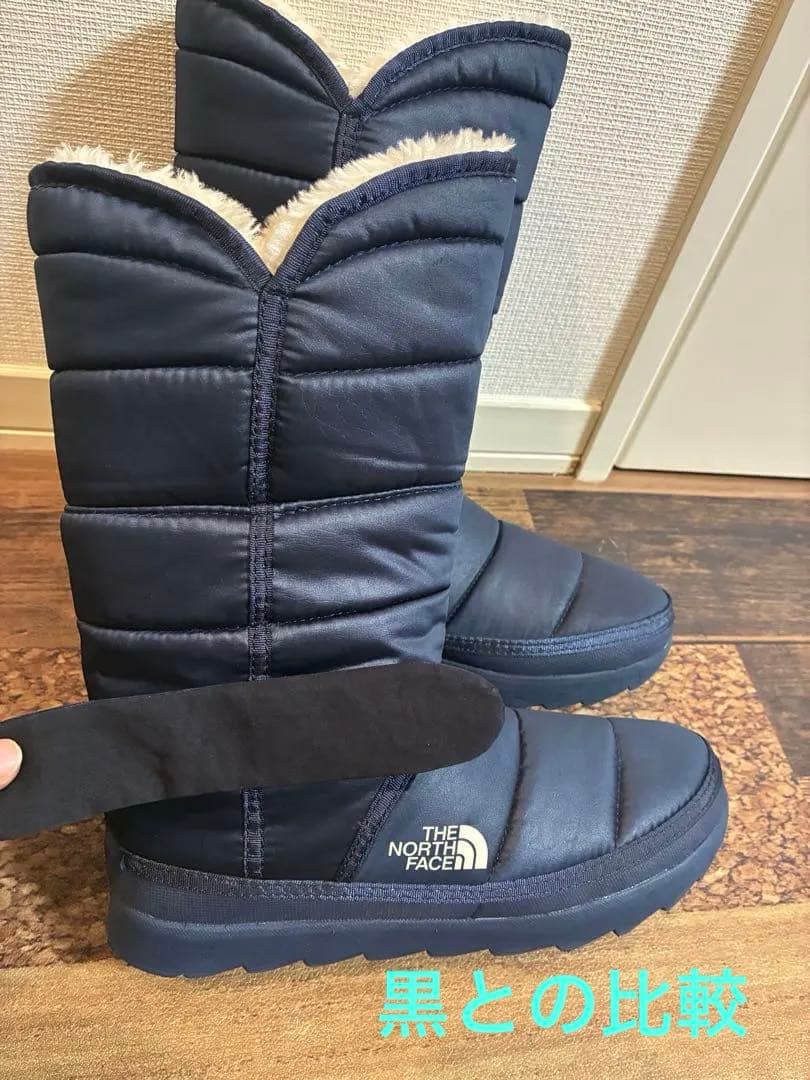 極美品　ノースフェイス　スノーブーツ PrimaLoft使用　ダークネイビー