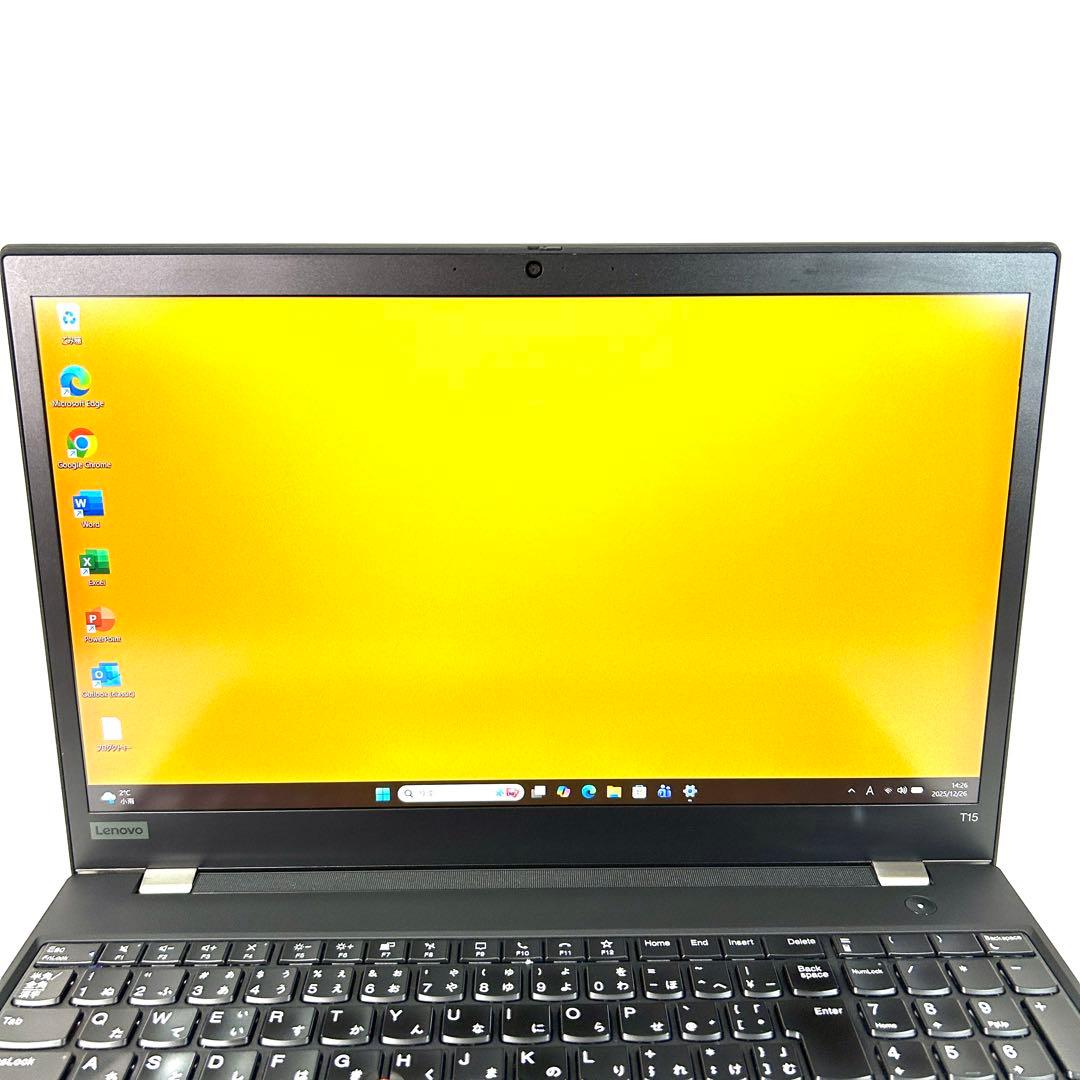 美品 Lenovo ThinkPad T15 Gen2 16GB バッテリー良好