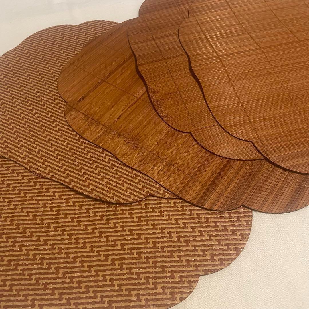 ⭐︎10枚おまとめ⭐︎竹のプレイスマット シノワズリ 折敷ランチョンマット　バンブー