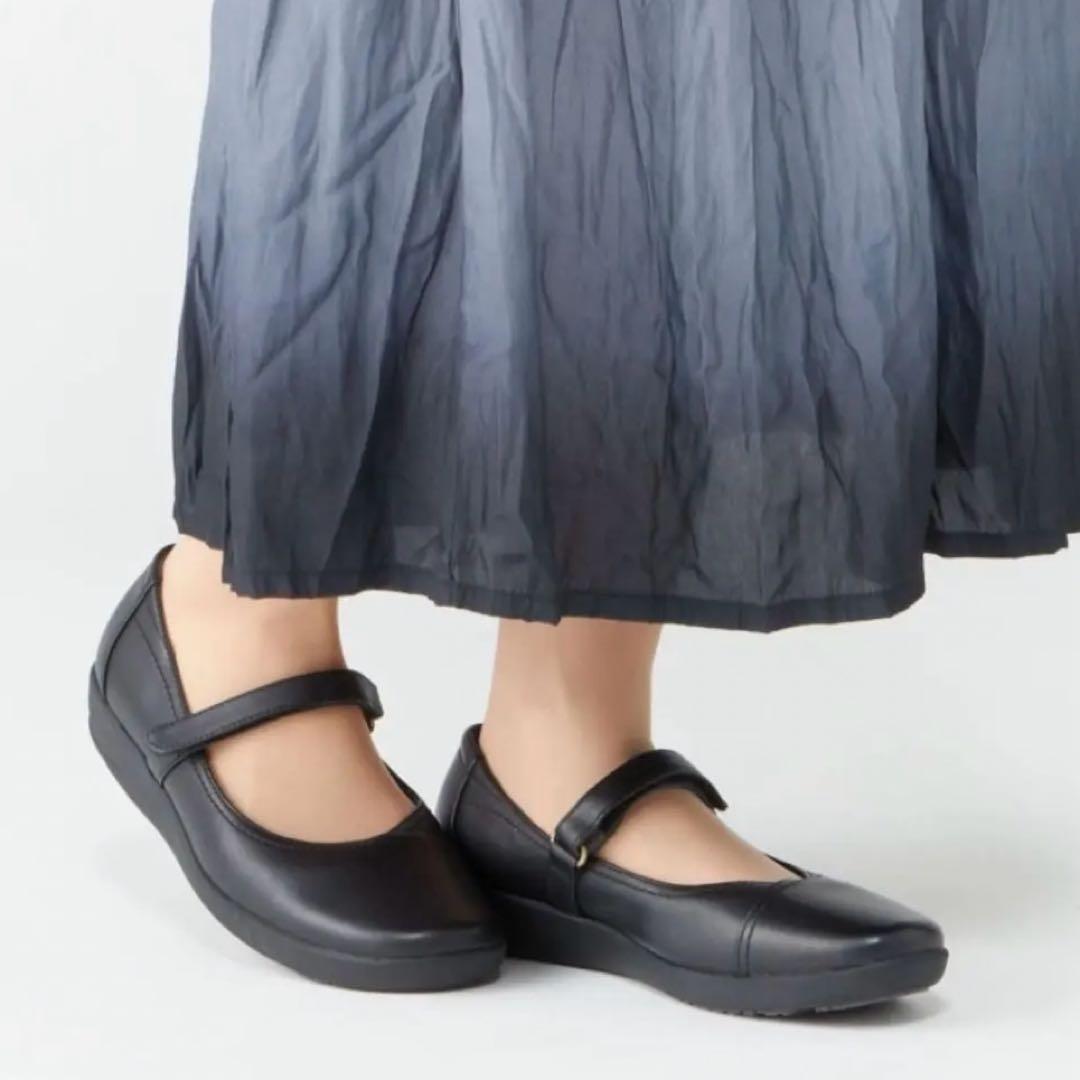 【最終】極美品Pedala ペダラ メリージェーン アシックス22 黒