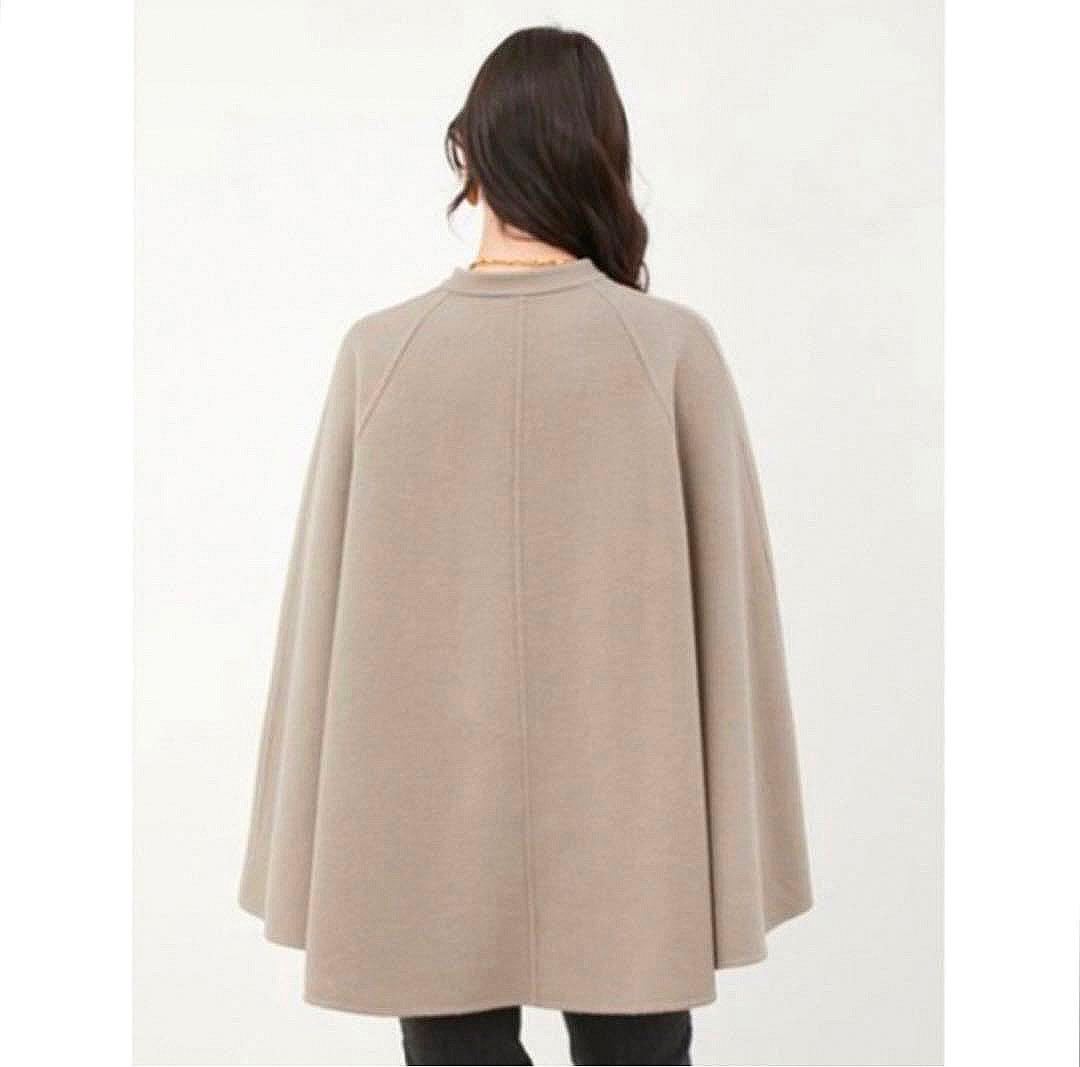 Mila Owenミラオーウェン ケープコート ポンチョ コート ライトブルー