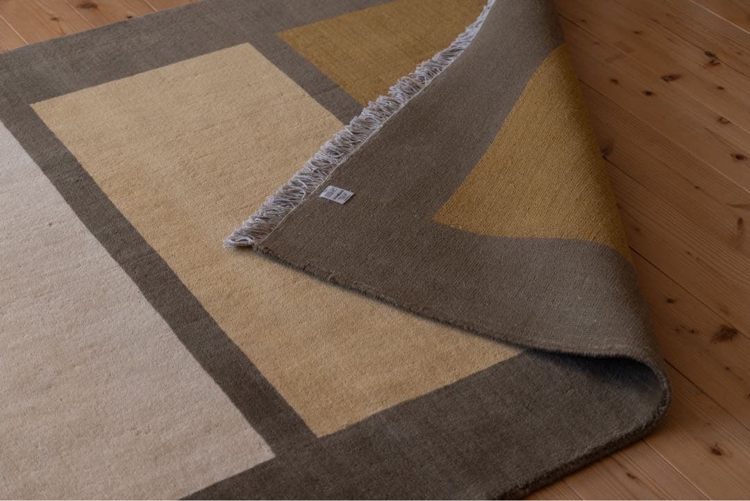 ギャッベ 150×200 a.depecheオリジナル ウール ラグ