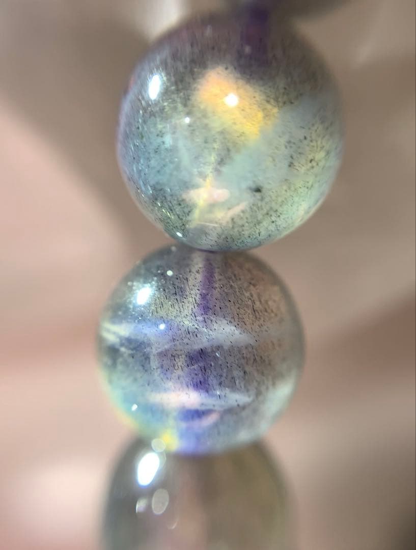 ★かな様★ 《レア色》レインボーシラー　ラブラドライト　ブレスレット