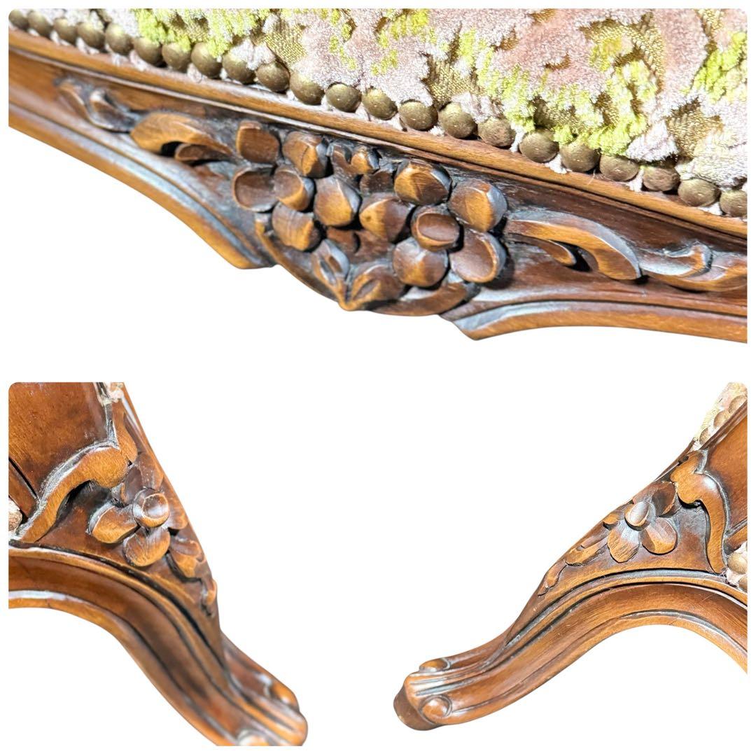 HR385 カリモク DOMANI ルイ15世 ロココ調　猫足 シングル