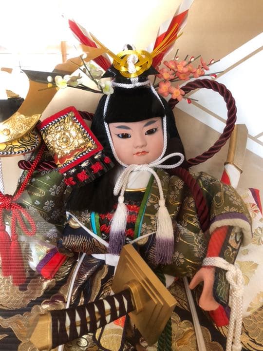 五月人形ガラスケース入り