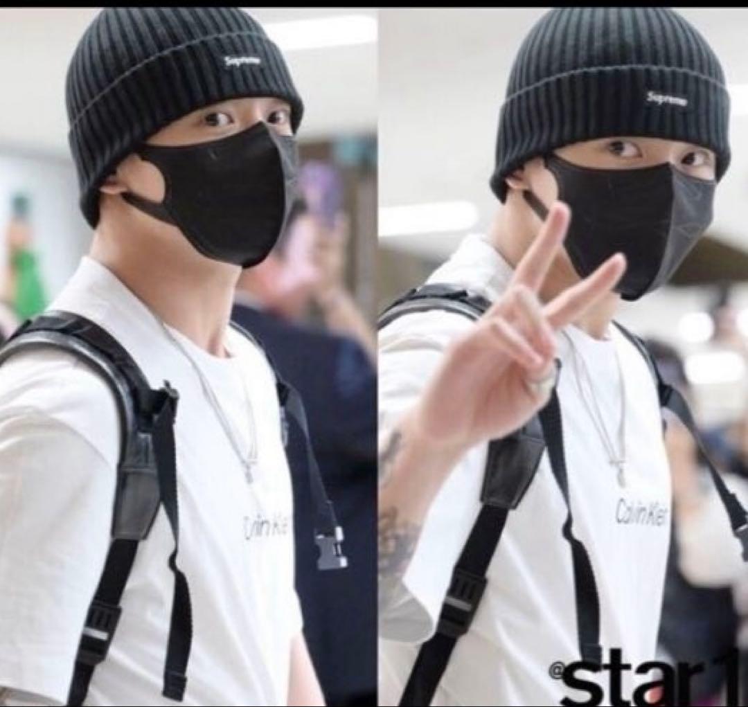 新品25SS supreme Overdyed Beanie Black 黒