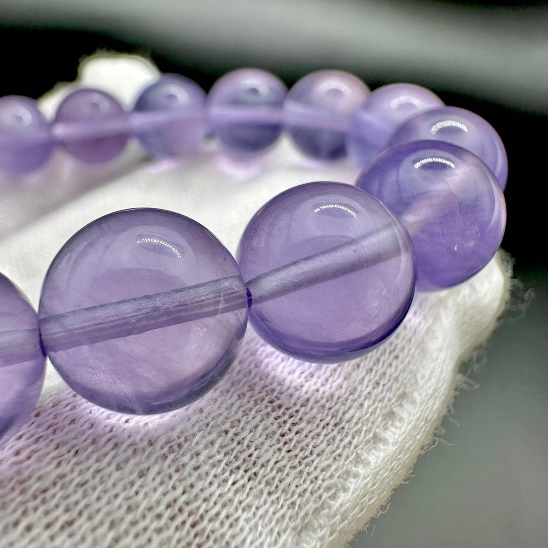 レアカラー！！　パープルフローライト　ブレスレット⑤