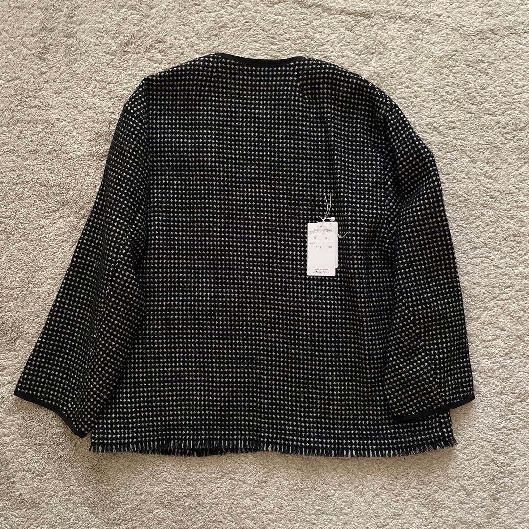 新品試着のみ◾️Ballsey ワッフルツイードノーカラージャケット サイズ34