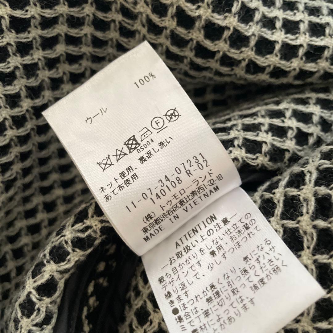 新品試着のみ◾️Ballsey ワッフルツイードノーカラージャケット サイズ34