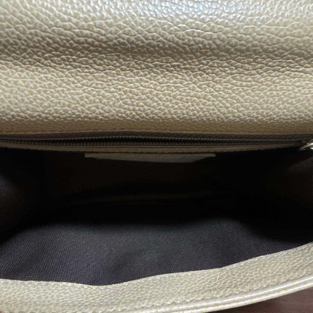 希少 オールドコーチ ショルダーバック 4413 ベージュ ゴールド金具