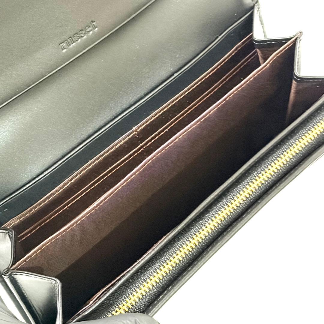 【未使用】russet ラシット 長財布 モノグラム ネイビー