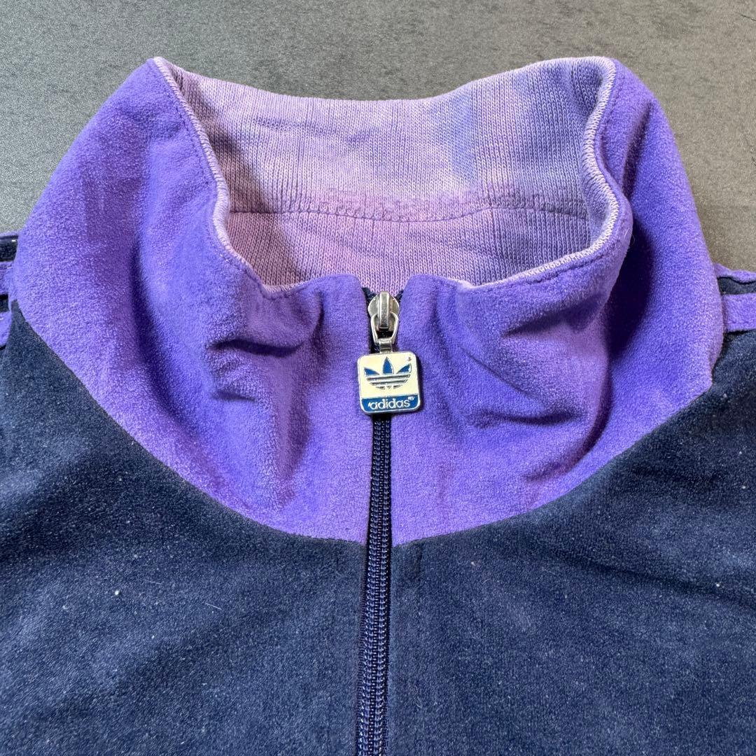 80s adidas Ventex製 ベロア トラックジャケット ジャージ 古着