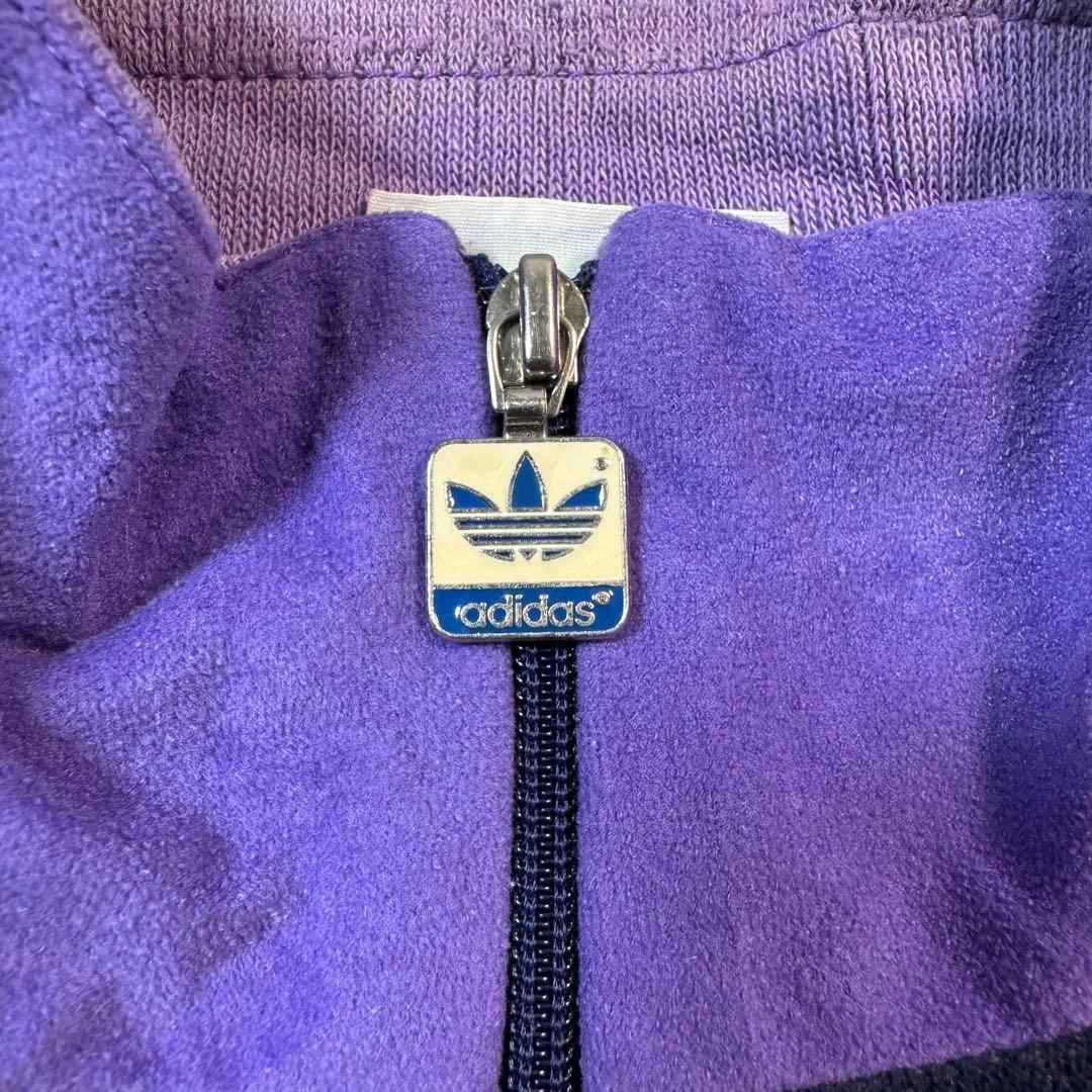 80s adidas Ventex製 ベロア トラックジャケット ジャージ 古着
