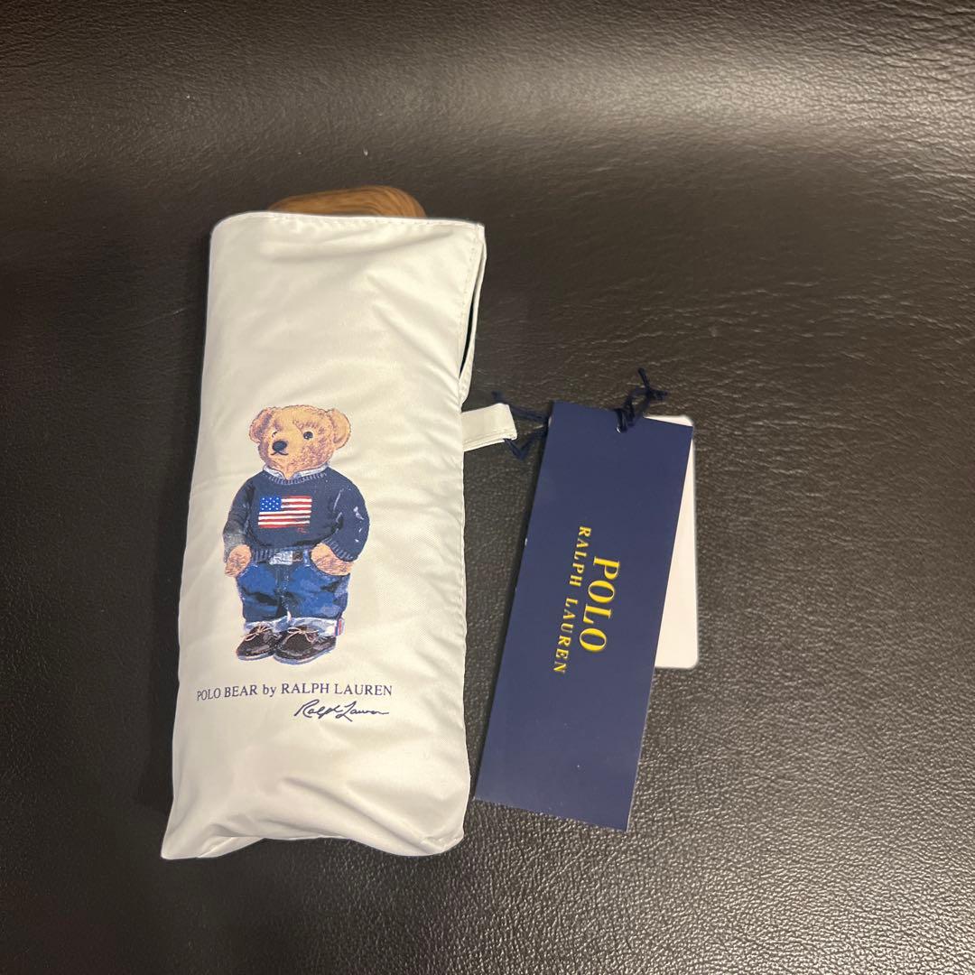 新品 ラルフローレン 日傘 傘 折りたたみ傘 ポロベア 遮光100% コンパクト