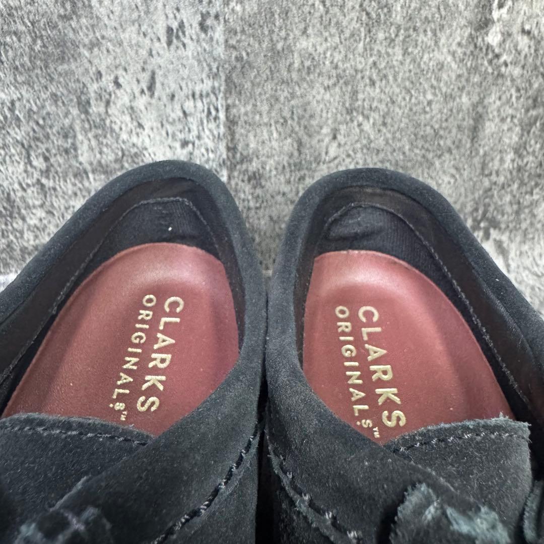 【極美品】クラークス ワラビー ゴアテックス ブラック スエード 26cm