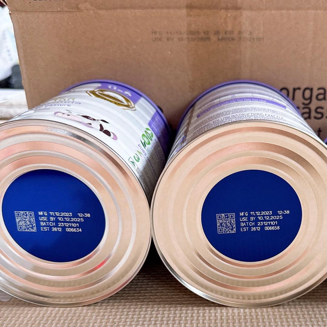 bubs organic 粉ミルク 0-6ヶ月用 2缶セット