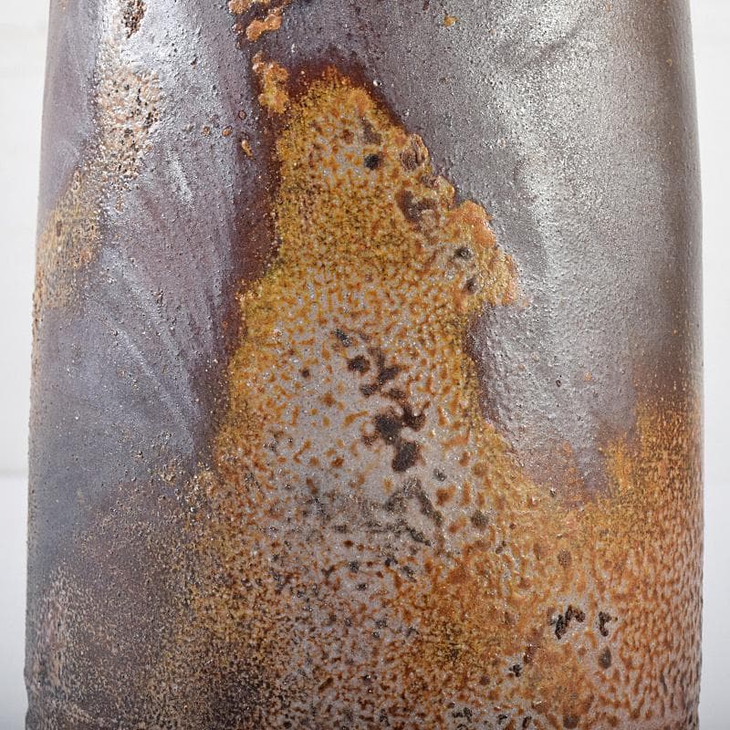 備前焼　人間国宝　金重陶陽作　花入　共箱　D　R7820