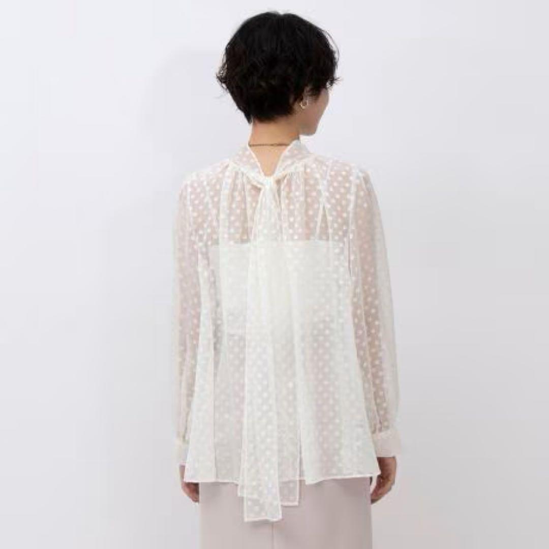 beautiful life ノーリーズ 2WAYシアーリボンブラウス