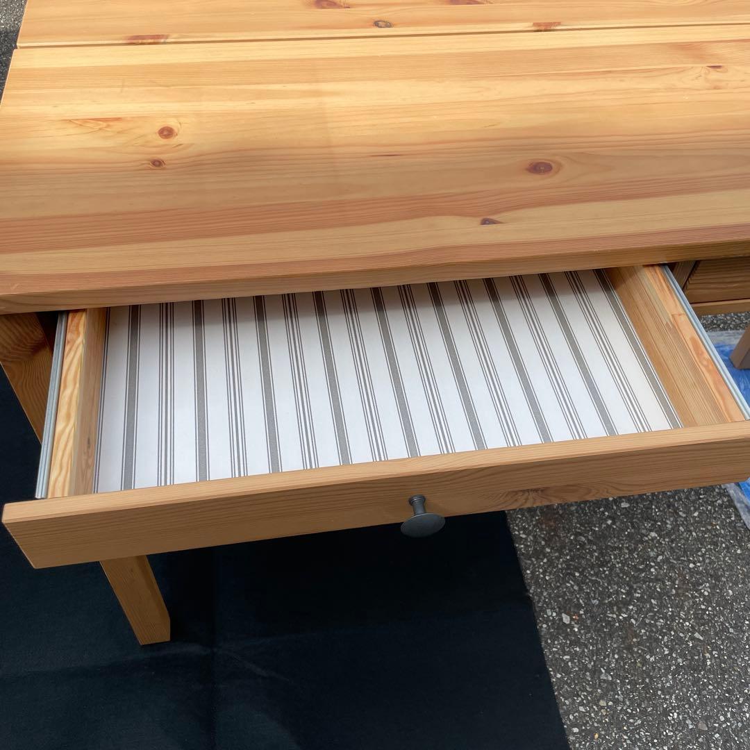 HEMNES デスク 120x47 cm パソコンディスク