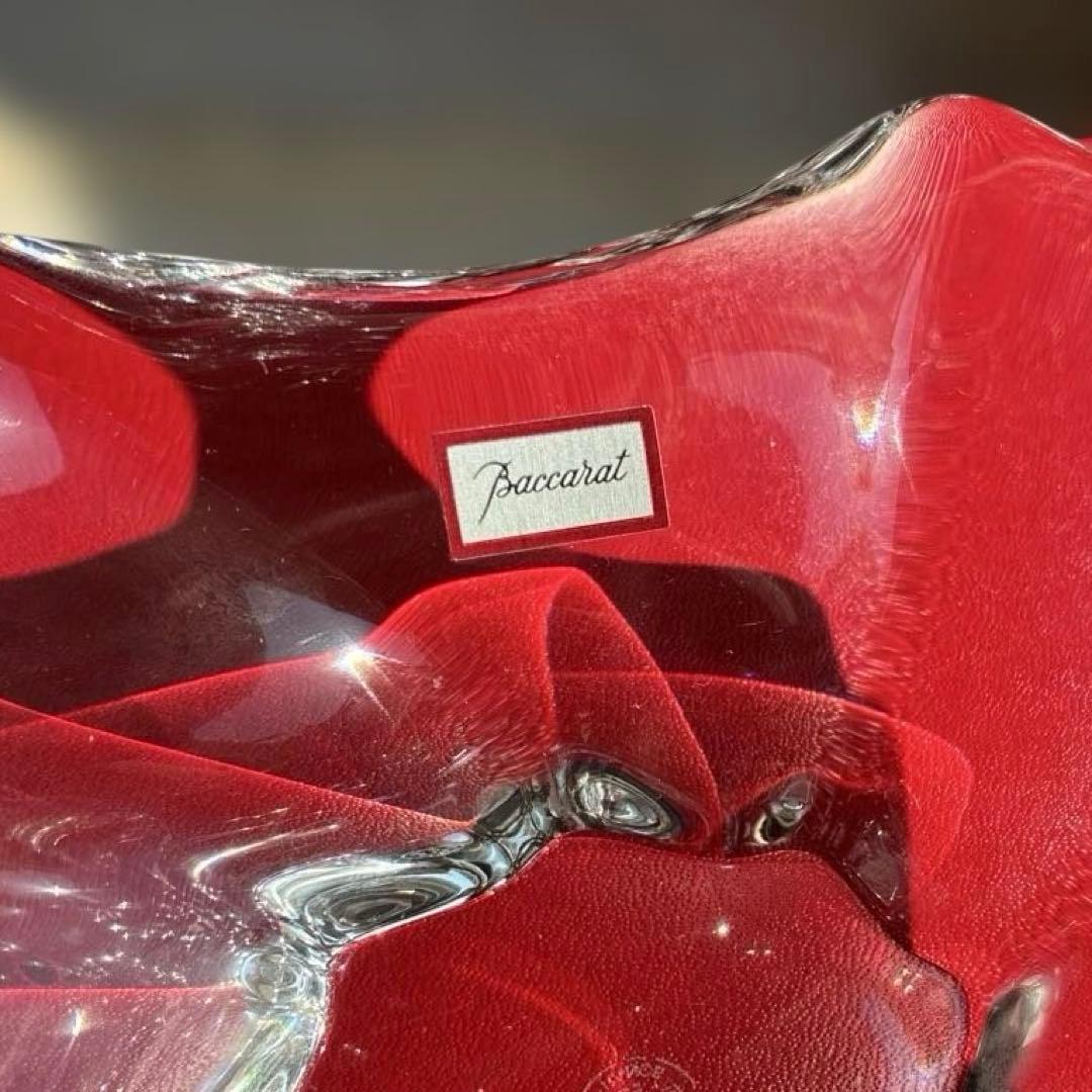 Baccarat バカラ花びら型クリスタルトレイ 小物入れ 灰皿【新品未使用】