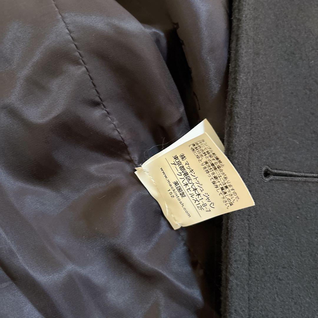 美品☆マッキントッシュ メルトン ウール ピーコート ダブルボタン