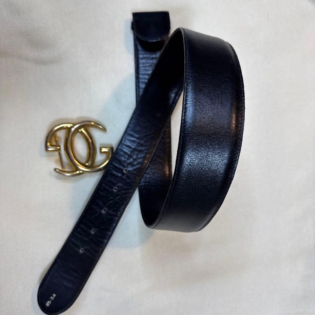 【中古品】GUCCI グッチ GG インターロッキングG ゴールドバックル