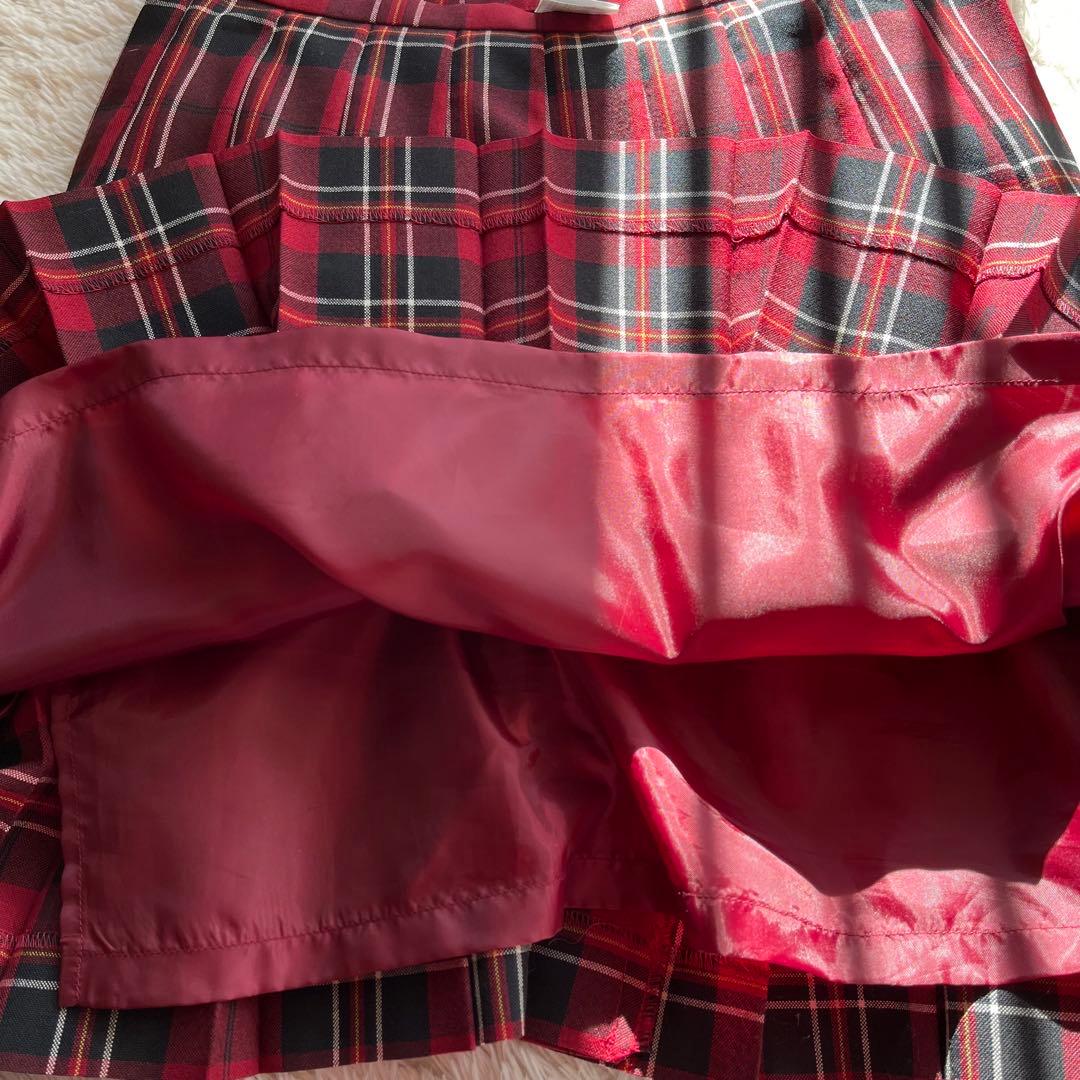 EASTBOY 紺ブレ ジャケット9号 チェックスカート11号　リボン　セット