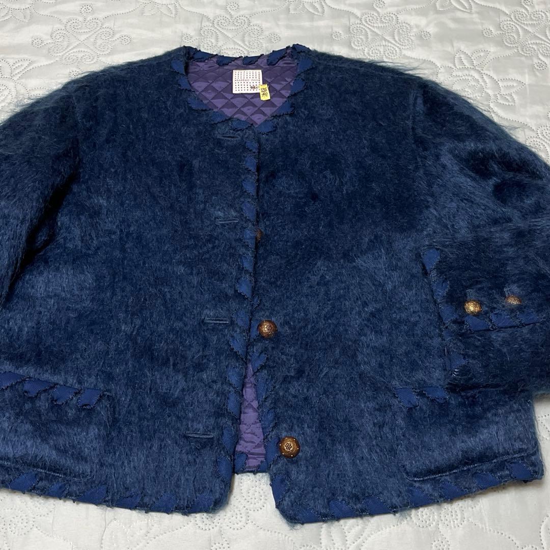 カネコイサオ ジャケット ウール キルティング(ブルー)KANEKO ISAO