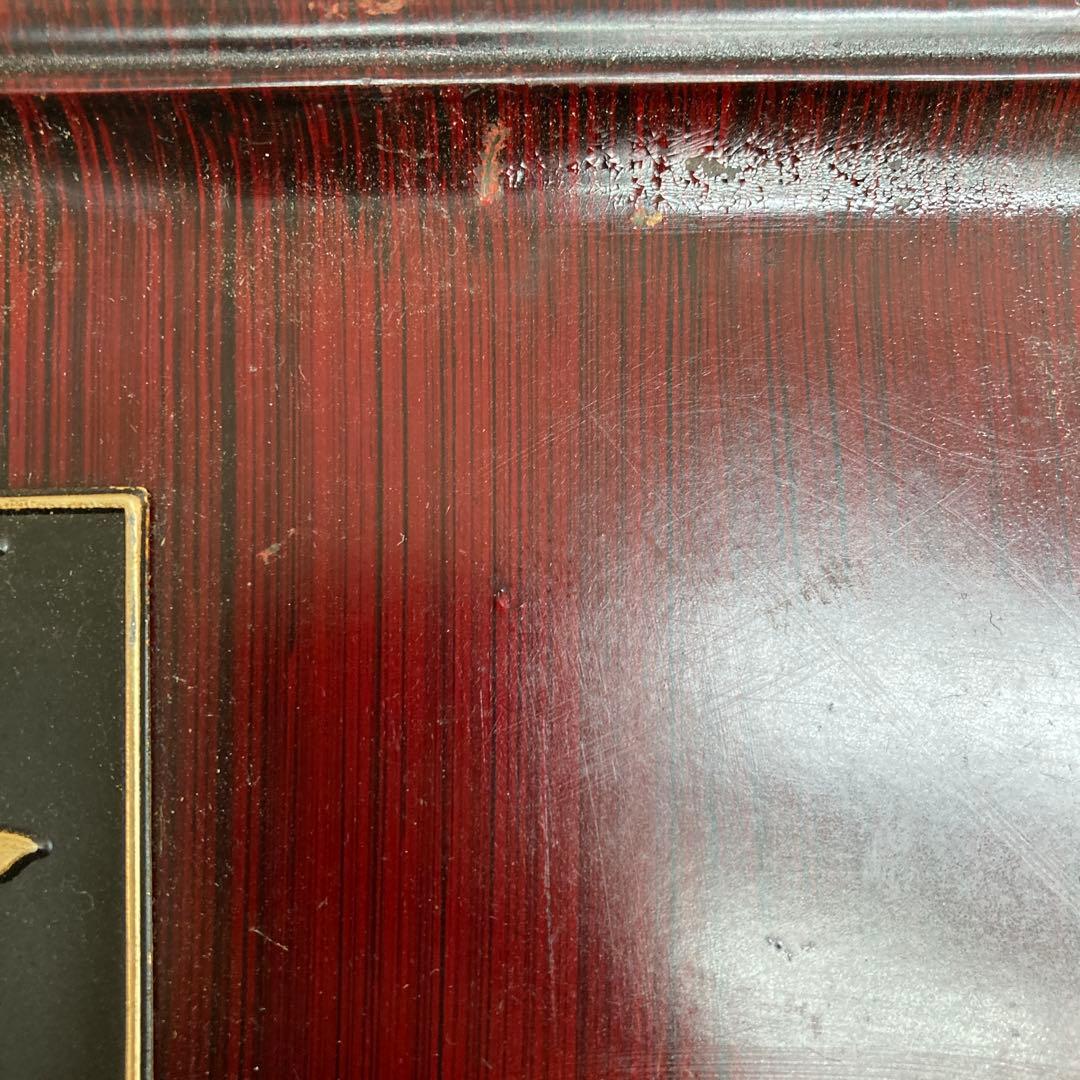 B-2 昭和レトロ 珠暖簾 木製 レターラック 壁掛け 小物入れ 古道具春夏秋冬