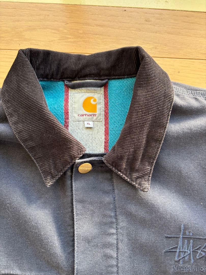 【希少XL／中古美品】Stussy × Carhartt WIP チョアコート