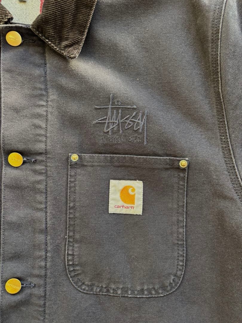 【希少XL／中古美品】Stussy × Carhartt WIP チョアコート