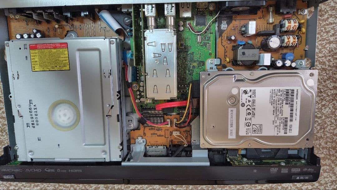 パナソニックDVDレコーダー DMR-XW120-K　中古