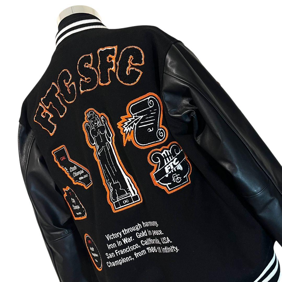 【牛革】【L】FTC SF VARSITY JACKET スタジャン メンズ