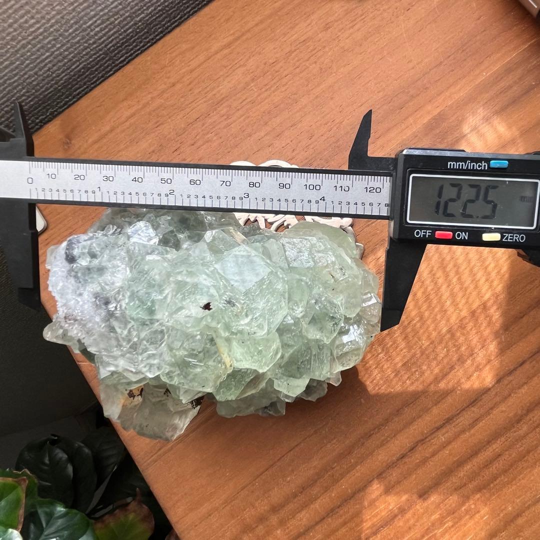 天然石 湖南省産 大型グリーンフローライト原石991g