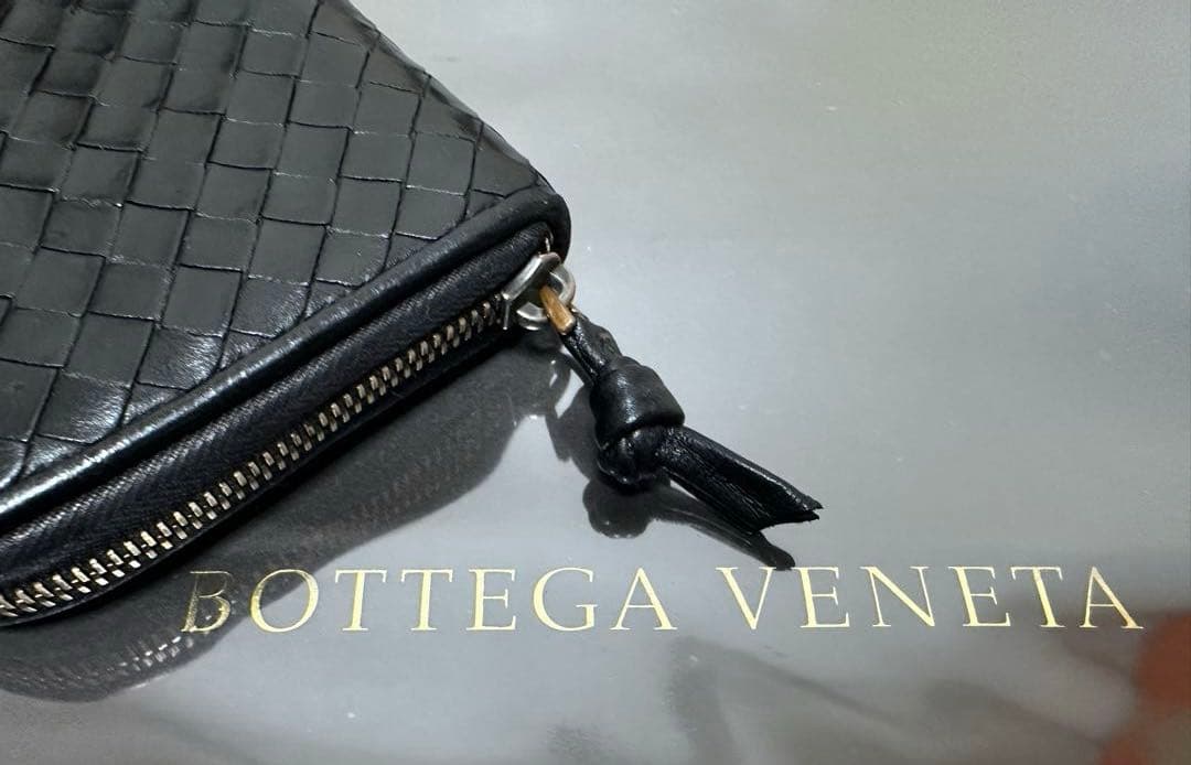 【付属品付】ボッテガヴェネタ ラウンドファスナー/ラム/黒/2️⃣✨✨✨