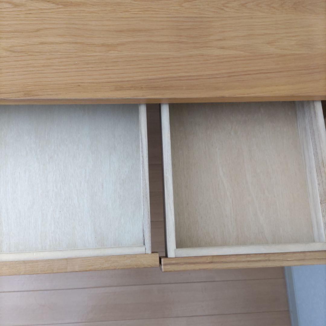 無印良品　デスク　勉強机　オーク材