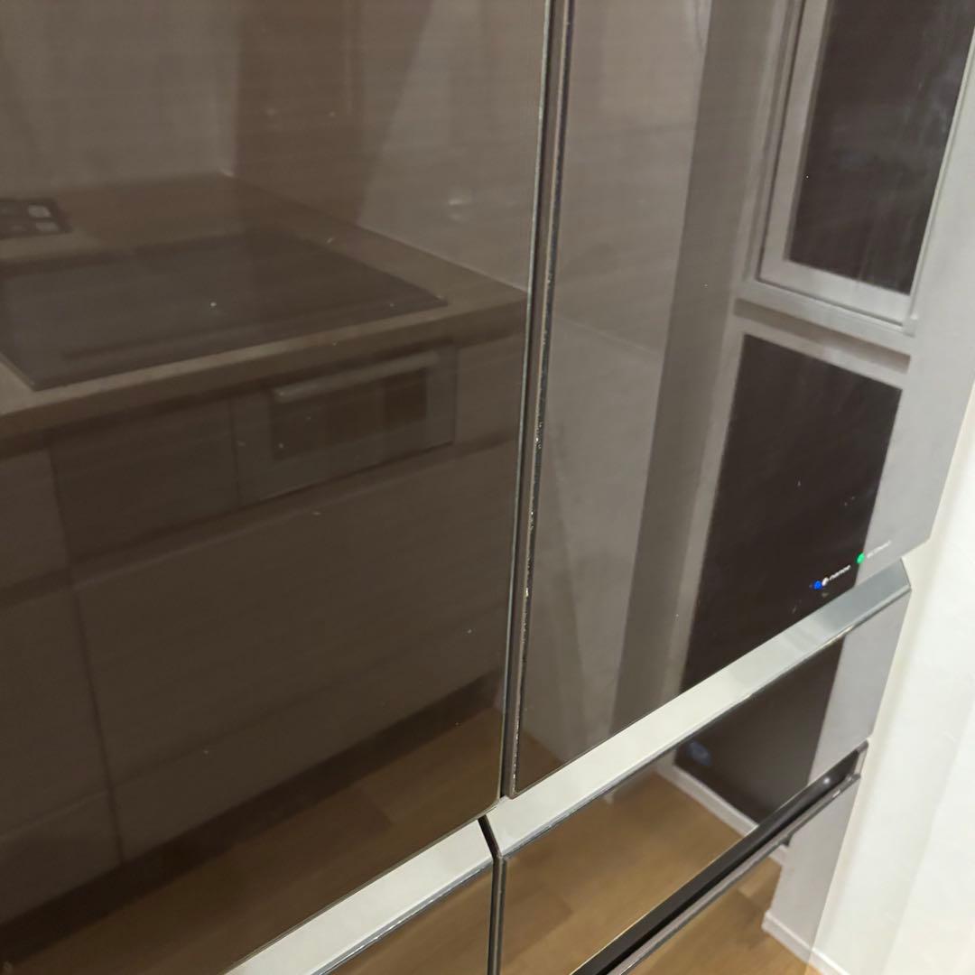 3/28まで出品　送料込　6ドア冷蔵庫 470L ブラウン　470l-500l