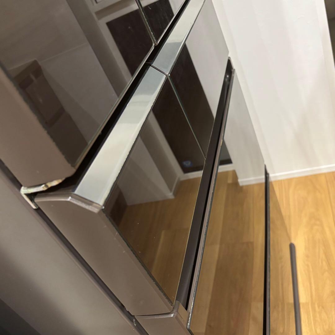 3/28まで出品　送料込　6ドア冷蔵庫 470L ブラウン　470l-500l