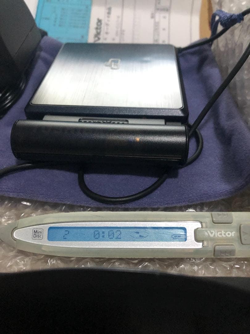 Victor　XM-C11　ポータブルMDプレーヤー　動作良好♬　付属品多数