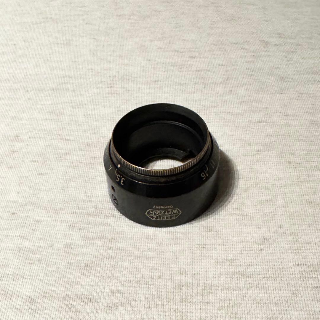 elmar 50mm f3.5 整備済み + フードVALOO・L/Mリング