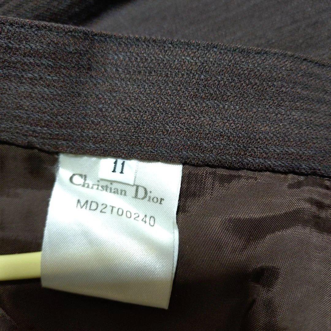 ヴィンテージChristian Dior ブラウン テーラードジャケットス―ツ