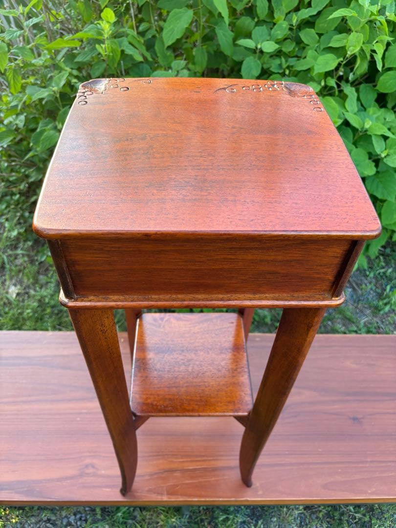 オールドメゾン/吉川商事　葡萄園　花台　飾り台　電話台　希少ヴィンテージ