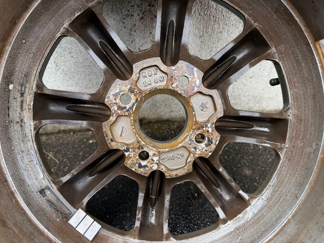 ②必ず4本セットでの購入でお願いします RSワタナベ 14インチ　ホイールセット