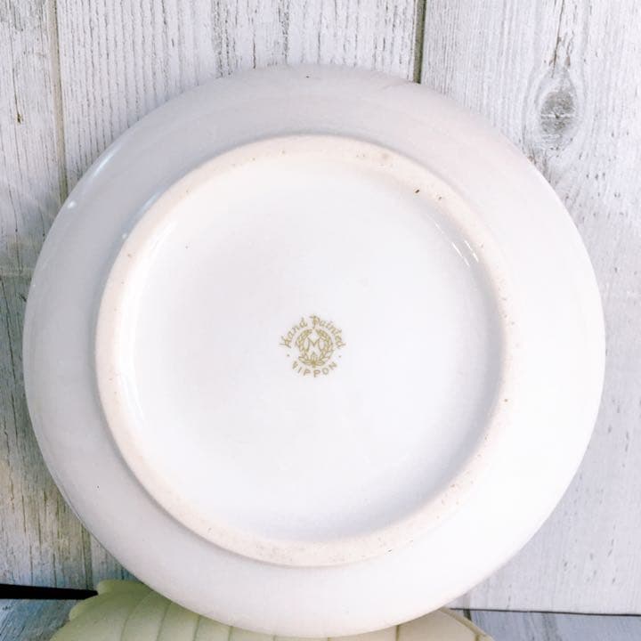 桜　湖畔　白鳥　オールドノリタケ　飾り皿　中皿　食器　ノリタケ　アンティーク