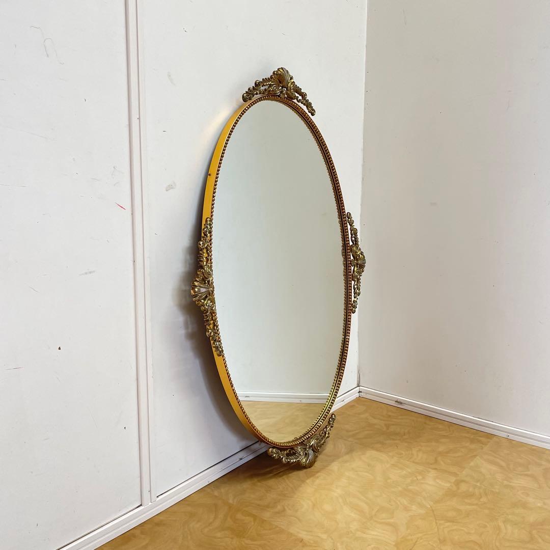 ビンテージ ミラー③ 鏡 アンティーク調 ウォールミラー 壁掛け 大型 美容室