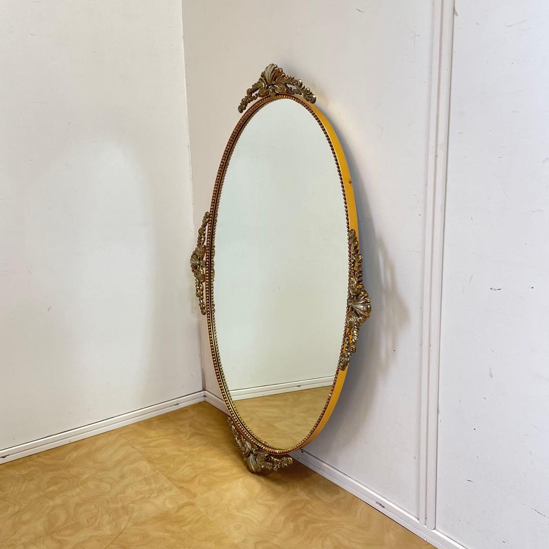 ビンテージ ミラー③ 鏡 アンティーク調 ウォールミラー 壁掛け 大型 美容室